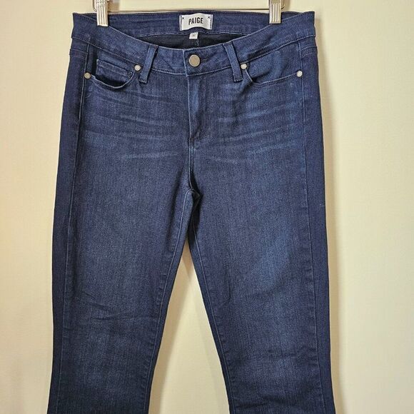 EUC LIKE NEW PAIGE VERDUGO KANIKA ANKLE DARK WASH JEANS SIZE 30 - Picture 2 of 15